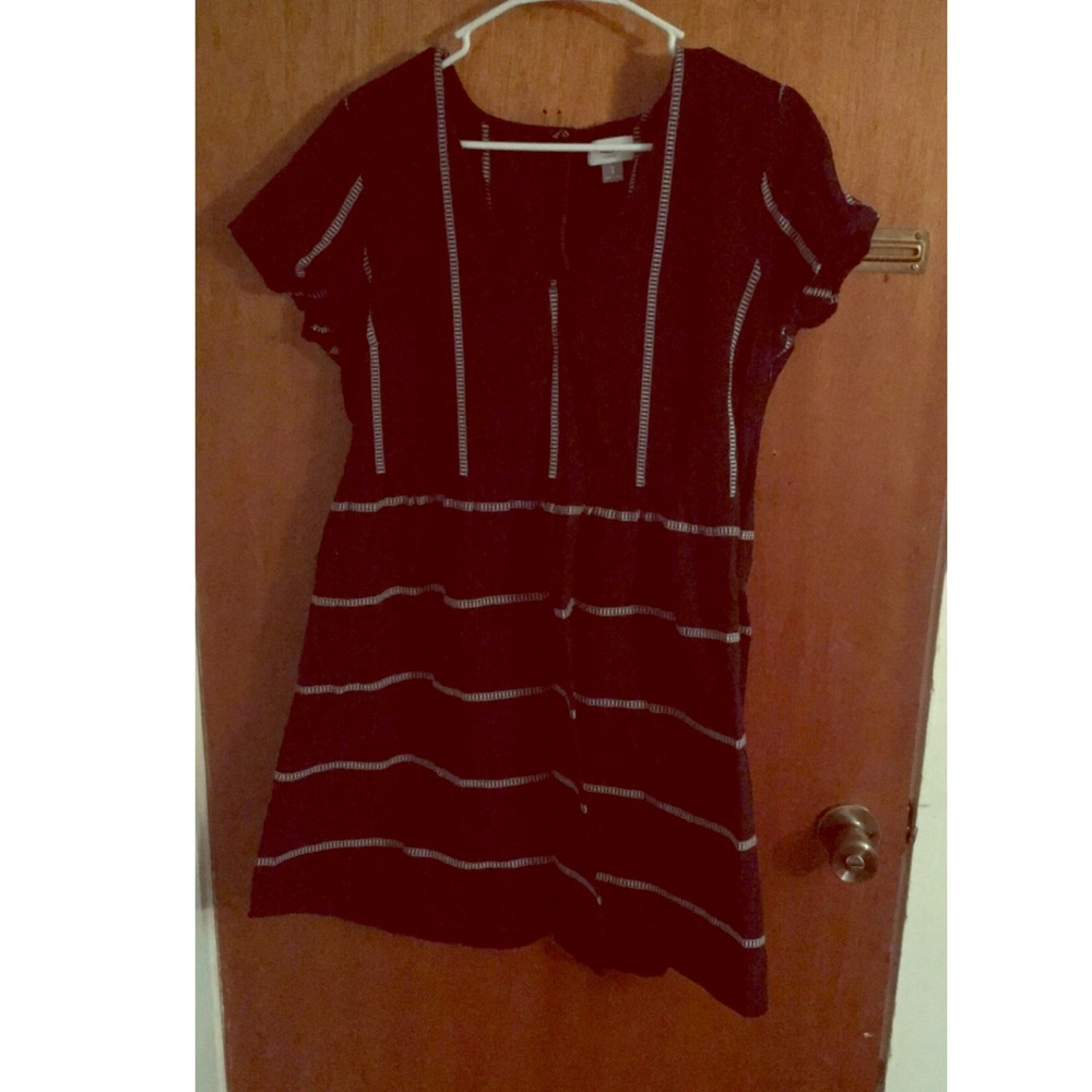 Old Navy Striped Black Dress